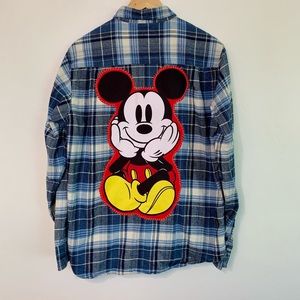Upcycled Mickey Mouse Flannel